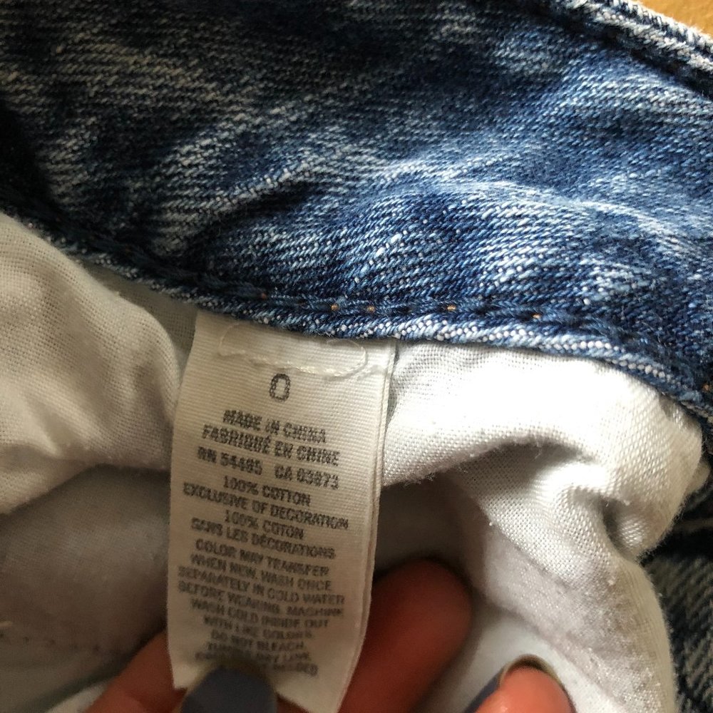 Low Rise Ripped Jean Shorts - Picture 4 of 4